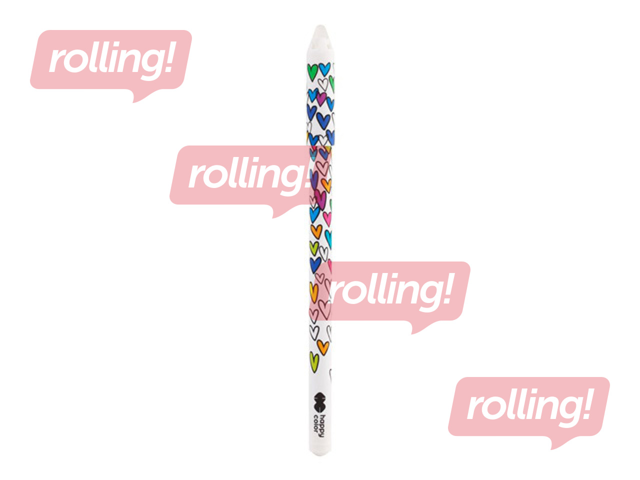 Kustutatav geelpliiats Happy Color My Love, sinine tint, 0.5mm