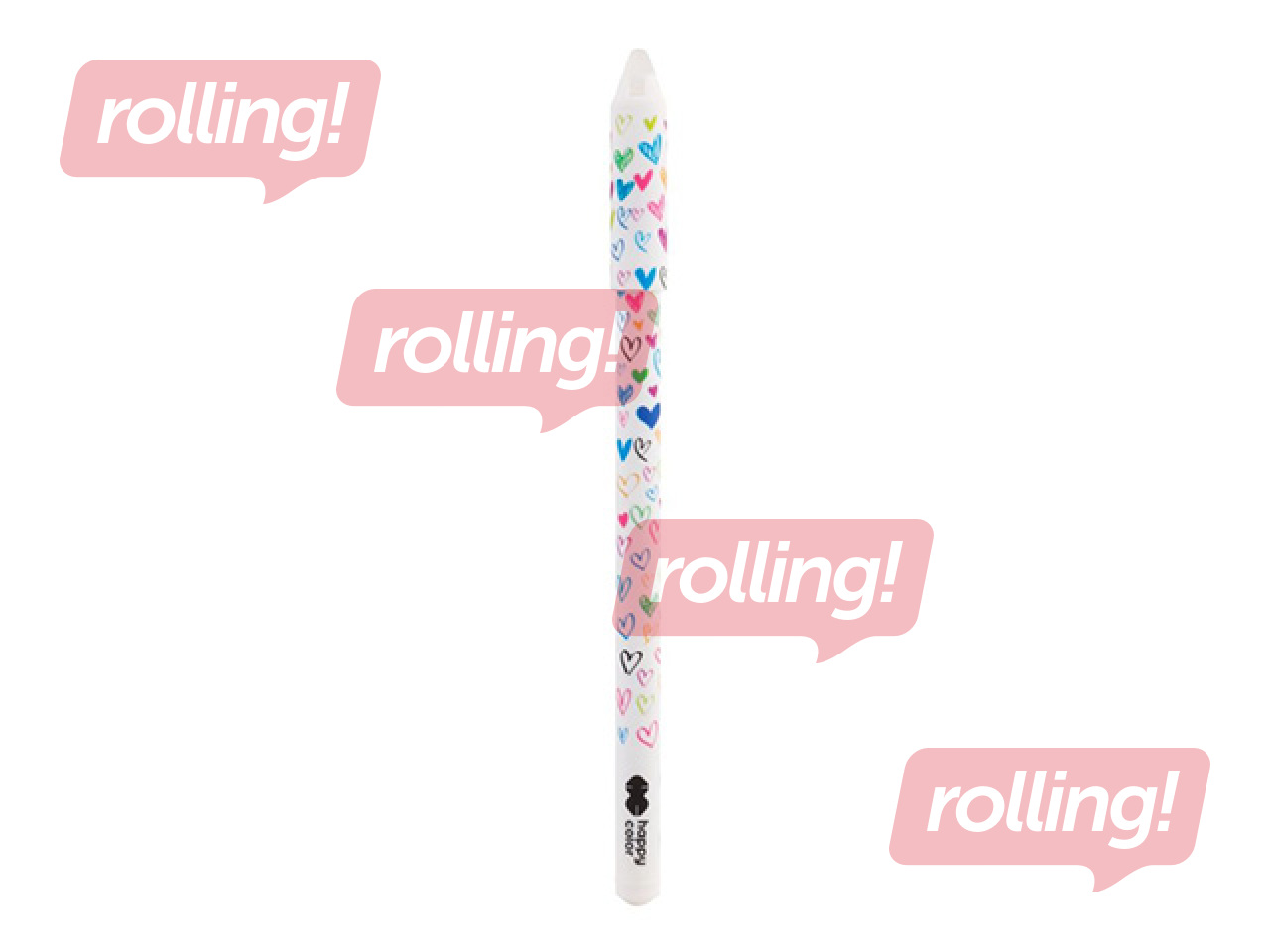 Kustutatav geelpliiats Happy Color My Love, sinine tint, 0.5mm