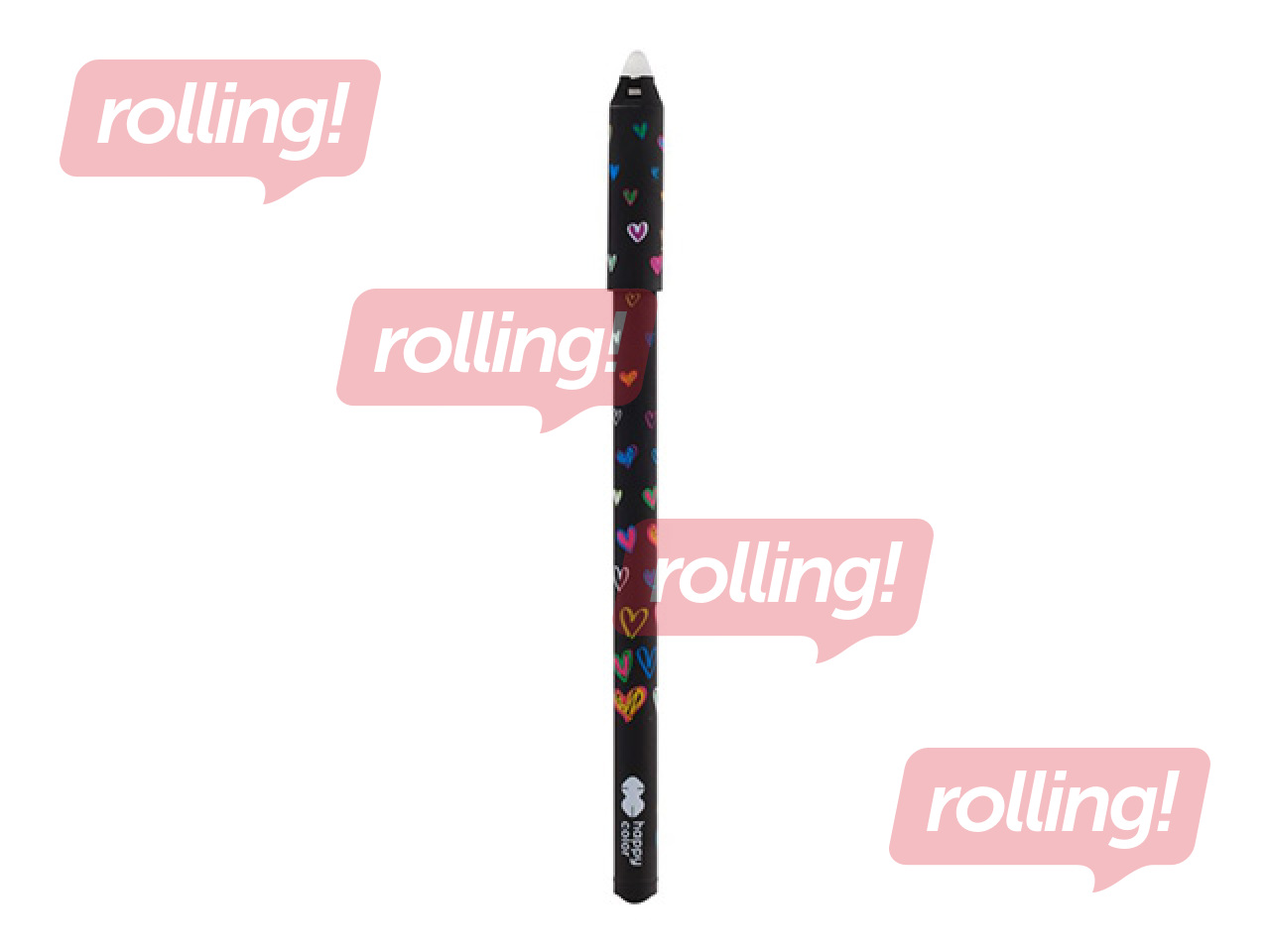 Kustutatav geelpliiats Happy Color My Love, sinine tint, 0.5mm