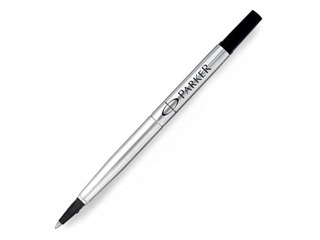 Ink Refill for Rollerball Parker, ball diameter 0.5mm (F), black ink