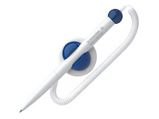 Pastapliiats Schneider Klick-Fix-Pen, valge korpus, sinine tint