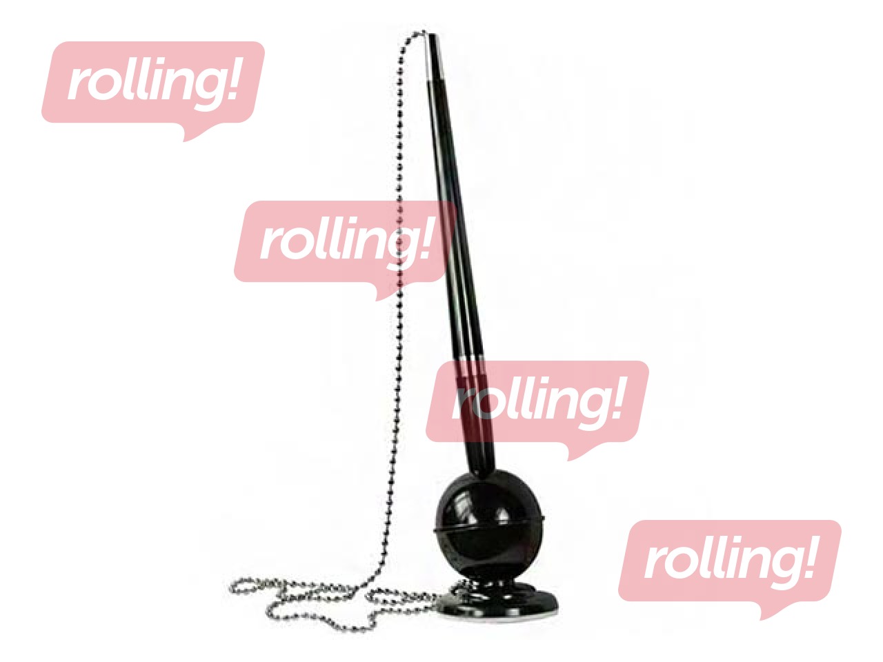 Lodīšu pildspalva statīvā Profice, melns korpuss