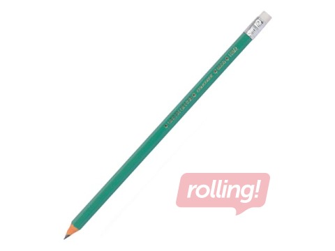 Graphite pencil Concorde, Green Office, with eraser, HB