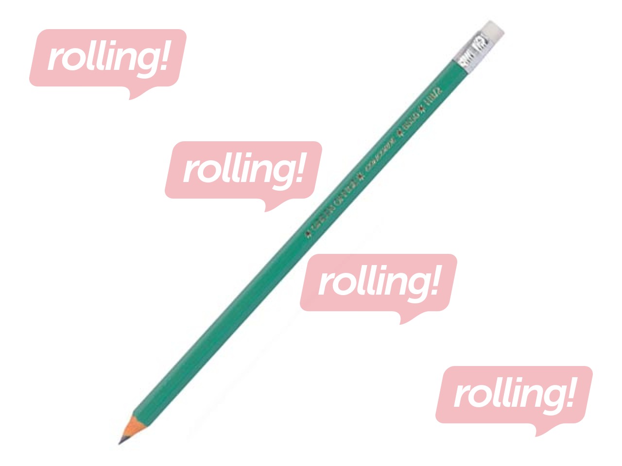 Zīmulis Concorde, Green Office, ar dzēšgumiju, HB