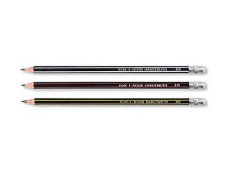 Graphite pencil Koh-i-noor, HB  with eraser, flexible