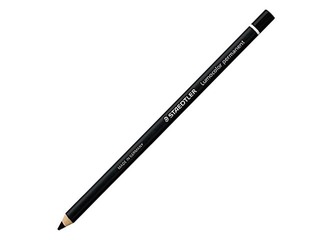 Permanent glasochrom pencil Staedtler Lumocolor 108, black