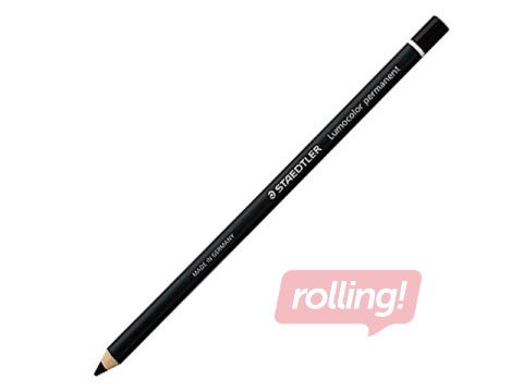 Veekindel pliiats Staedtler Lumocolor glasochrom 108, must