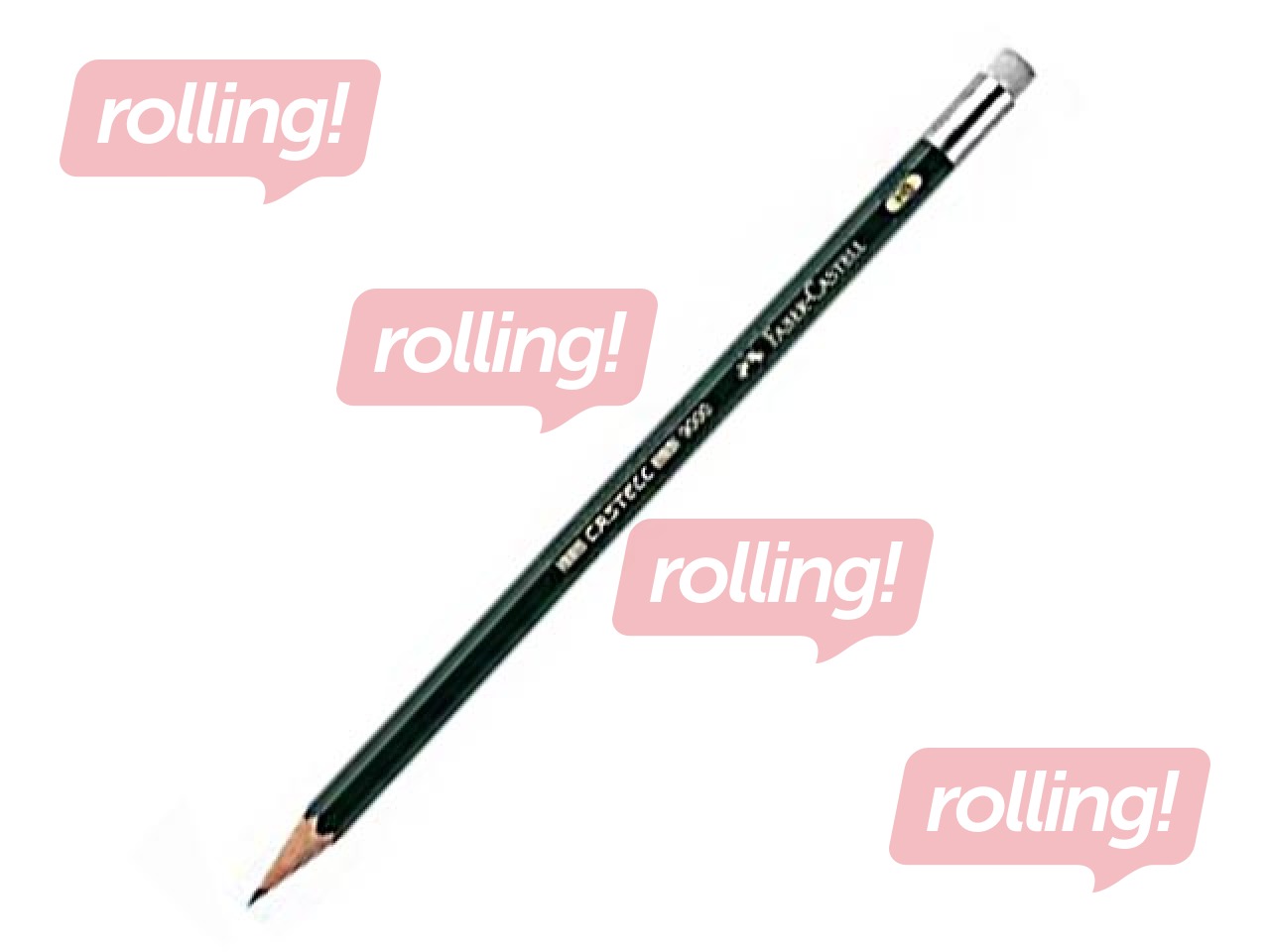 Harilik Pliiats Faber Castell 9000, kustukummiga, HB