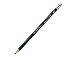 Pencil Faber Castell 9000, with eraser, HB