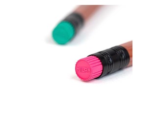 Kuusnurkne grafiitpliiats Milan Copper, kustutuskummiga, HB