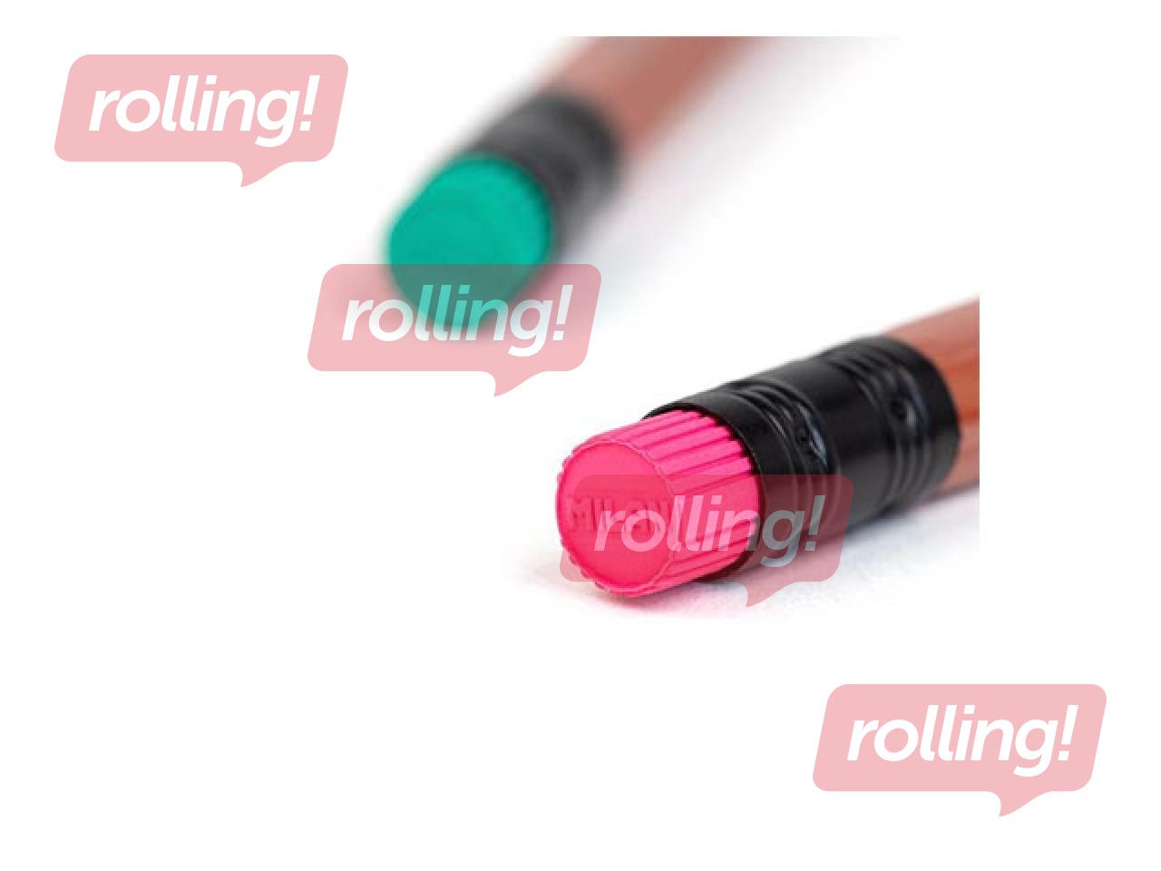 Kuusnurkne grafiitpliiats Milan Copper, kustutuskummiga, HB