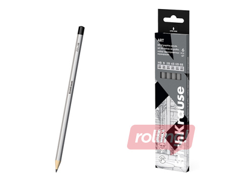 Graphite hexagonal pencils ErichKrause, 6 pcs, HB, B, 2B, 4B, 6B, 8B