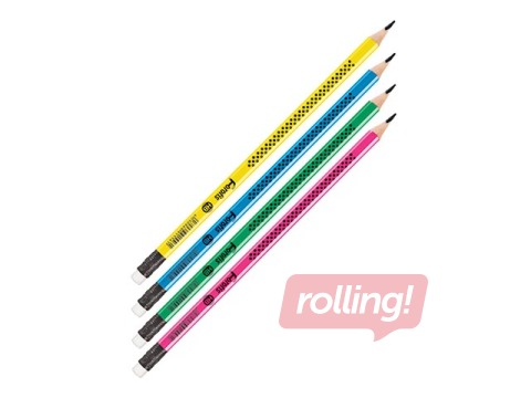 Graphite pencil Forofis, triangular, HB, with eraser 
