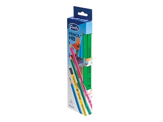 Graphite pencil Forofis, triangular, HB, with eraser 