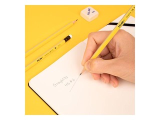 Harilik pliiats, Milan, HB, kustutuskummiga