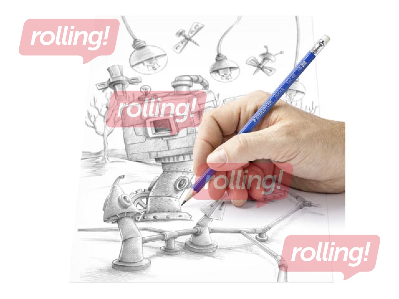 Карандаш Staedtler norica 132 46, с ластиком, HB