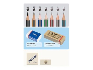 Kriidikomplekt Milan, metallkarbis, 7tk