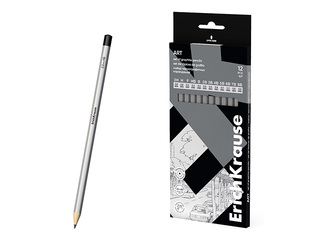 Pliiatsikomplekt ErichKrause, 12 tk., 2H - 8B