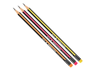 Карандаш Forofis, трёхгранный, с ластиком, пластиковый, HB