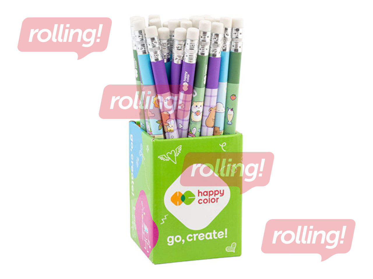 Pliiats Happy Color, Yummy Yum, jumbo 2B