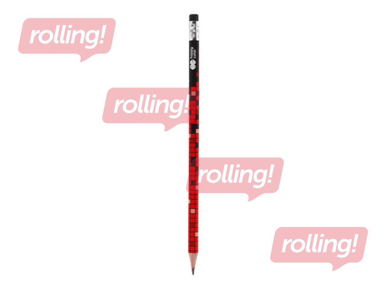 Карандаш с ластиком, Happy Color Pixi Blox, 2B