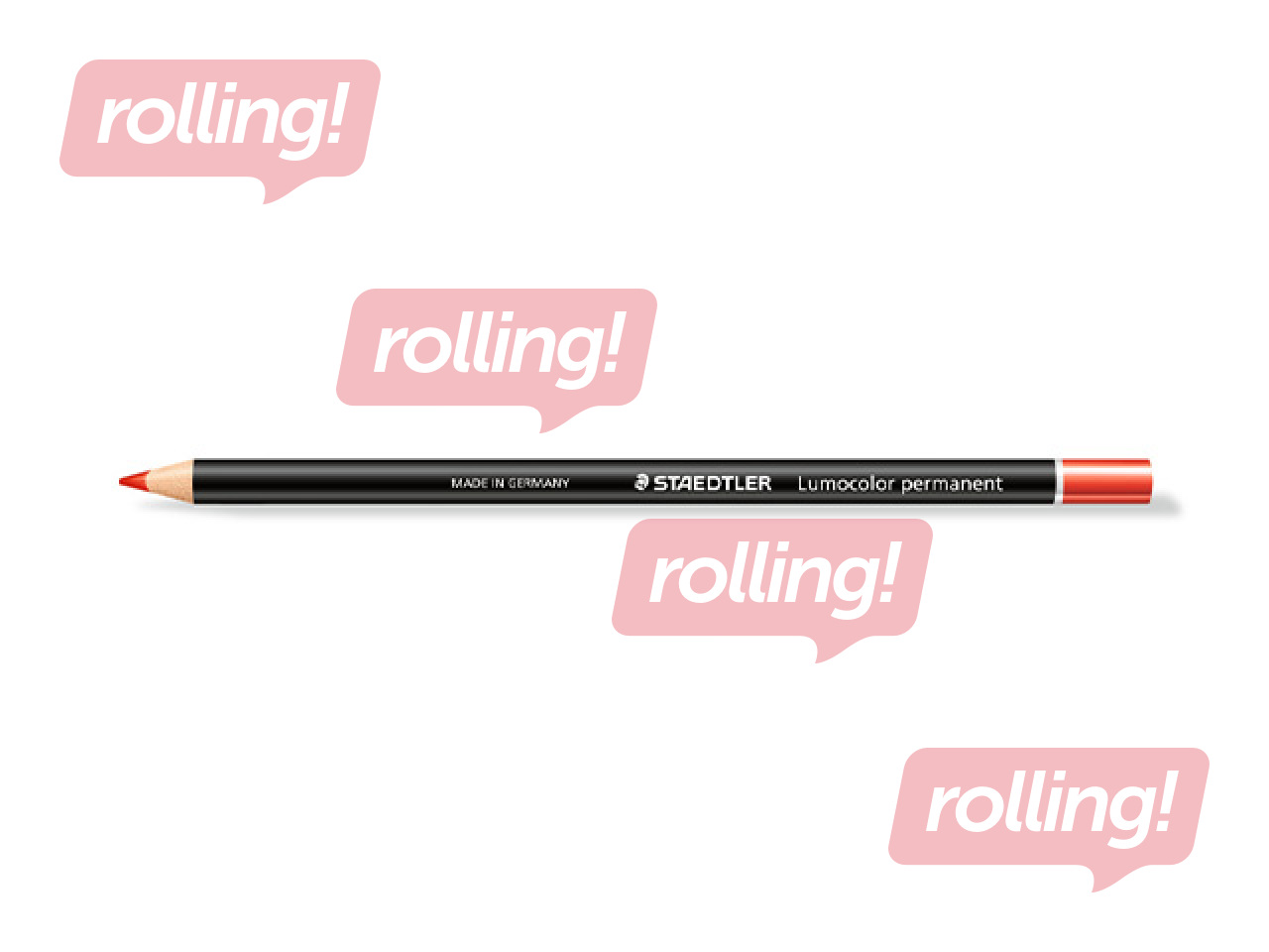 Zīmulis - marķieris Staedtler Lumicolor glasochrom, sarkans