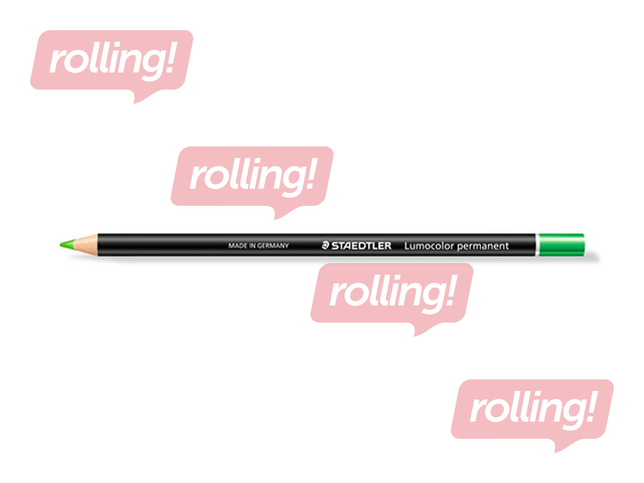 Veekindel pliiats Staedtler Lumocolor glasochrom 108, roheline