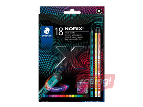 Värvipliiatsid Staedtler Norix 186, 18tk.