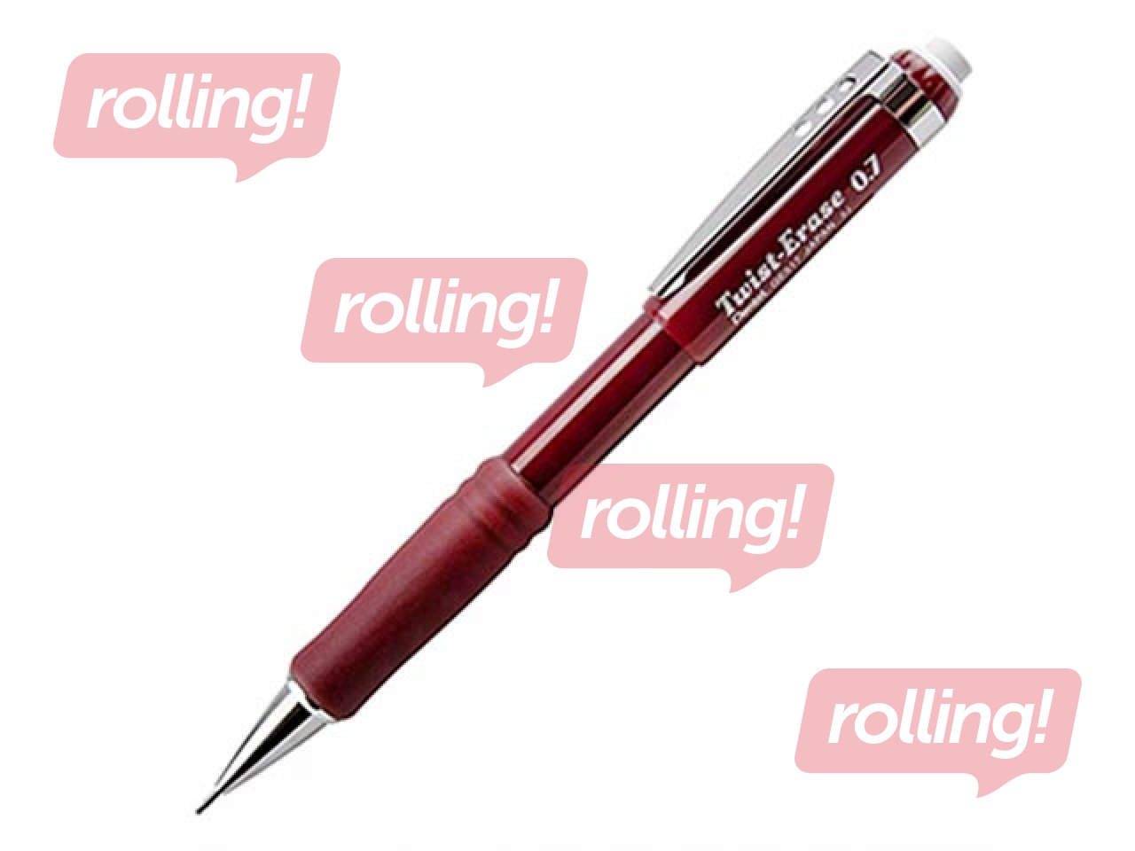 Mehāniskais zīmulis Twist - Eraser, ar dzēšgumiju, 0.7mm