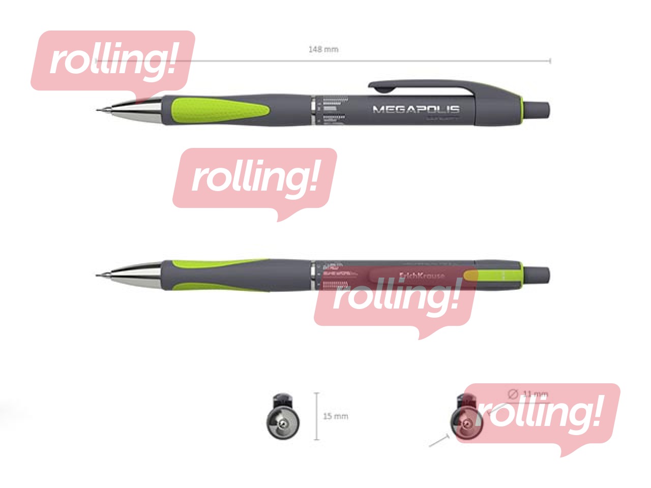 Mehāniskais zīmulis ErichKrause Megapolise Concept, 0.5mm