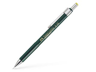 Mehāniskais zīmulis Faber - Castell TK Fine 9713, ar dzēšgumiju, 0.35mm