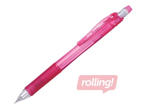 Mechanical pencil, Pentel Energize-X, with eraser, pink, 0.5mm