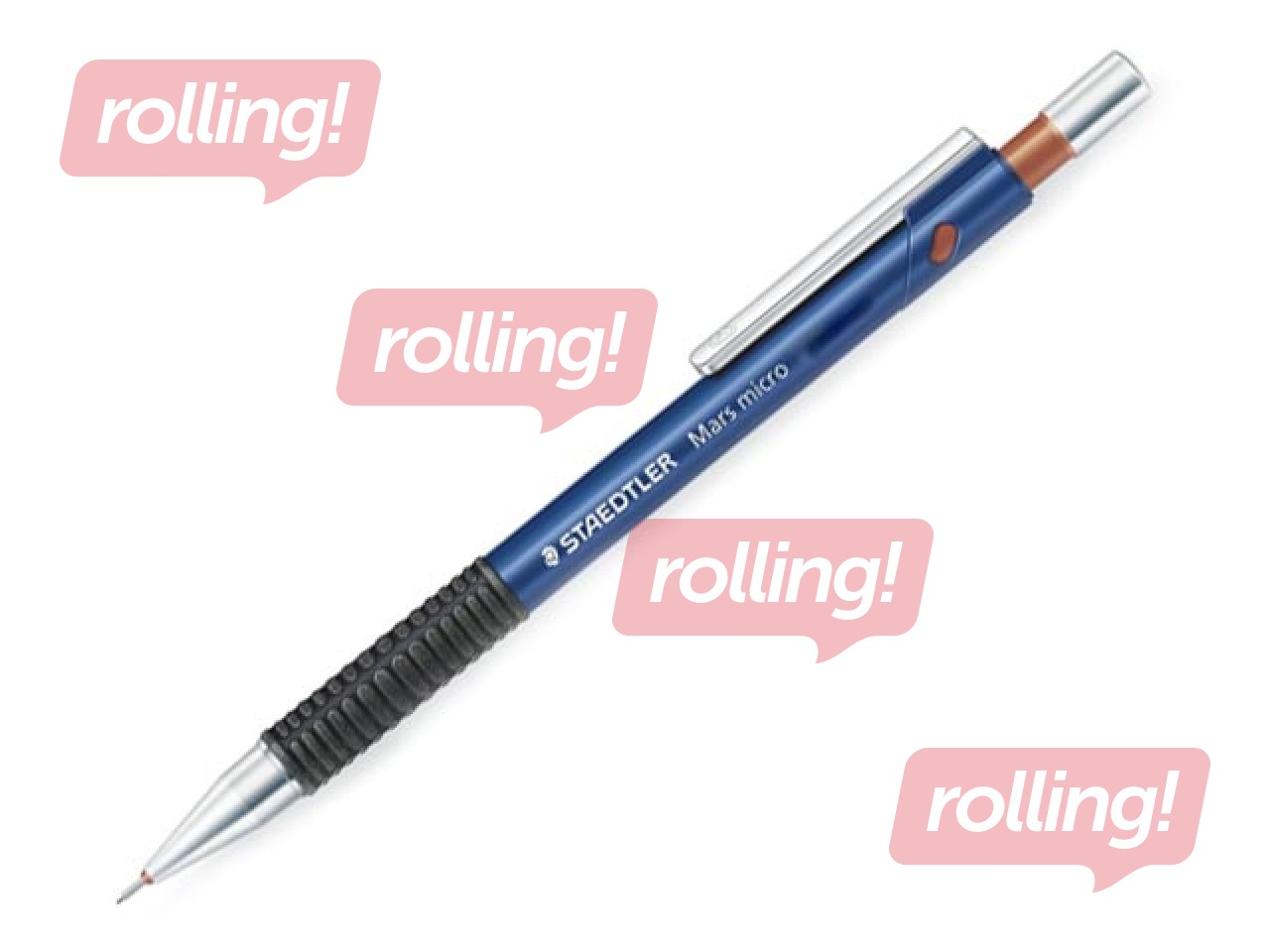 Механический карандаш Mars micro 775, B, с резинкой, 0.9мм