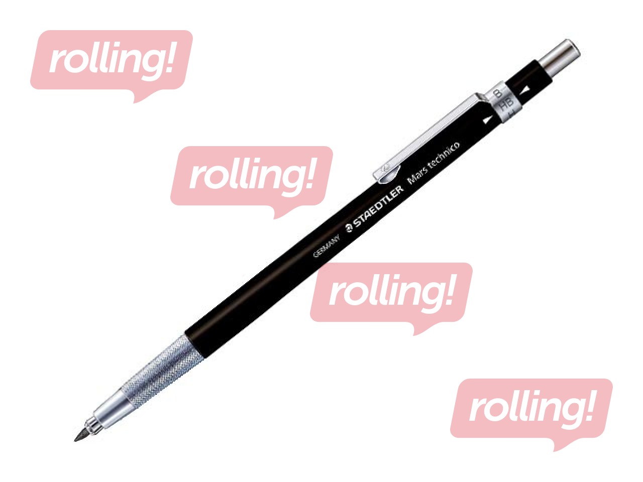 Mehāniskais zīmulis Staedtler, Mars technico 780, HB, melns, 2mm