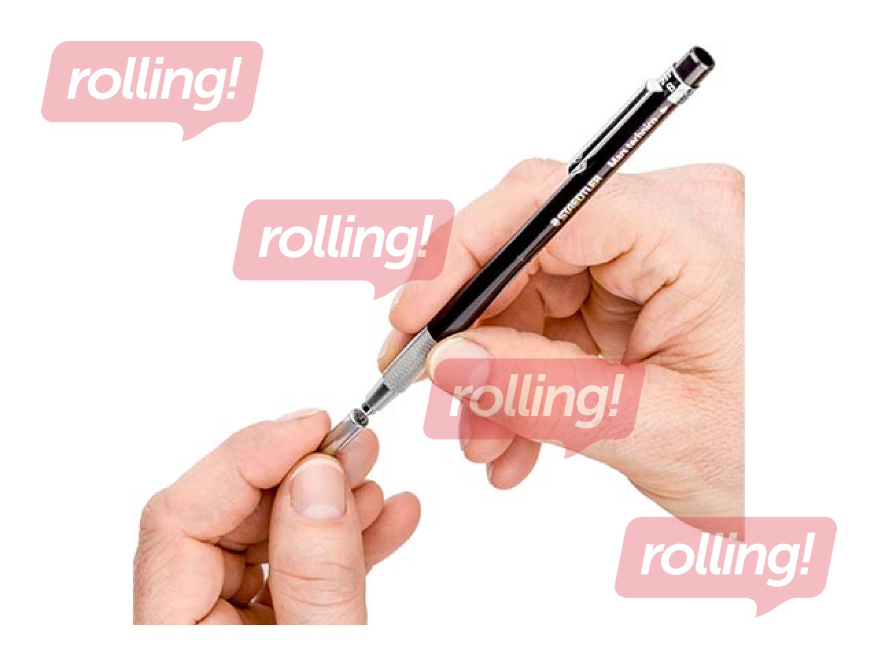 Mehhaaniline pliiats Staedtler, Mars technico 780, HB, must, 2mm