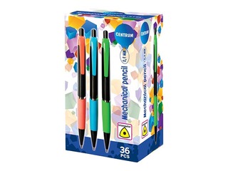 Механический карандаш с ластиком, разные цвета корпуса, 0.7мм