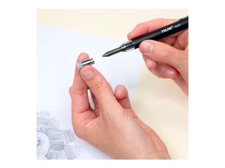 Mechanical pencil Milan, with 6 graphite refills, black, 5.2mm