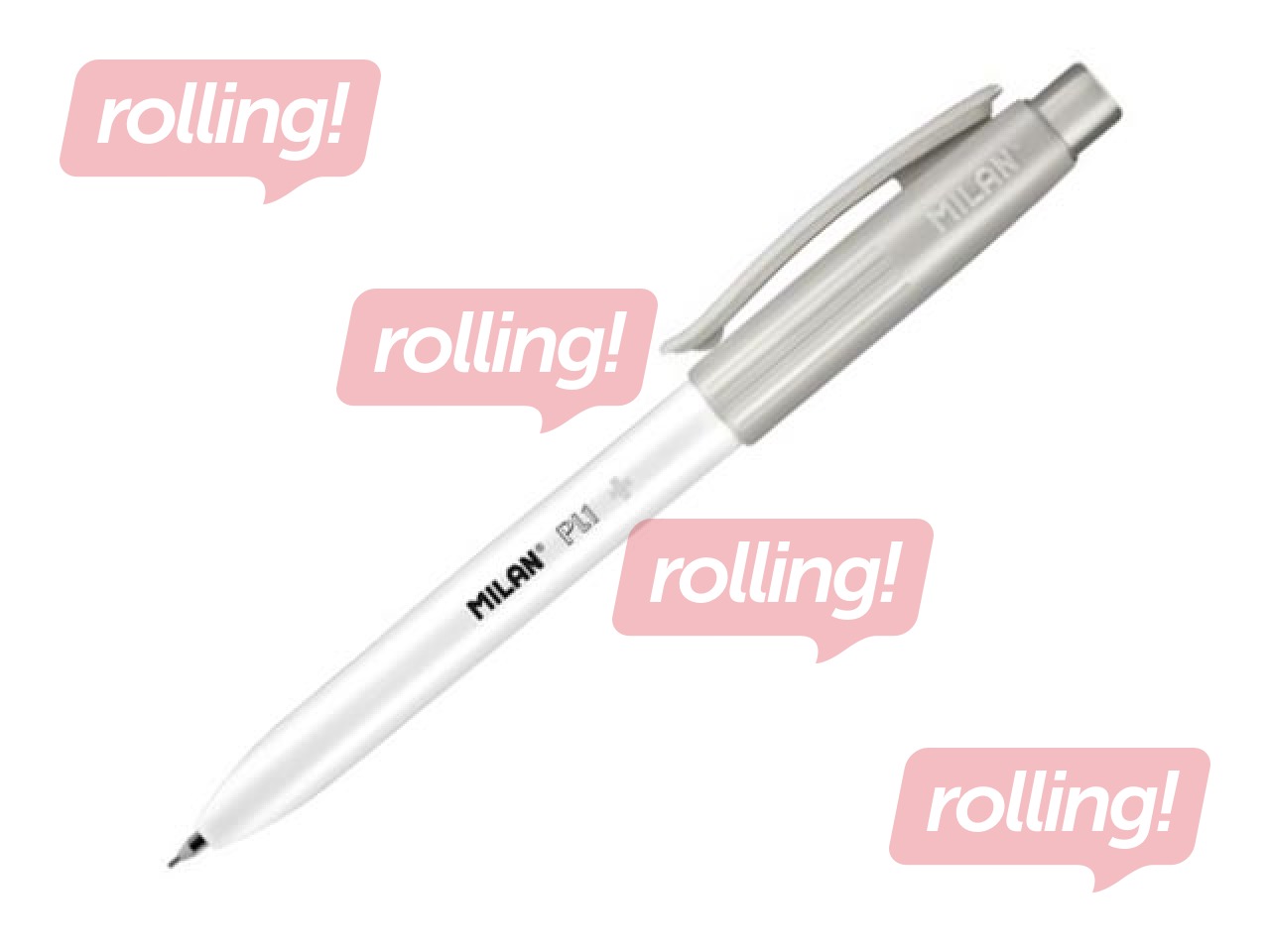Mehaaniline pliiats kustutuskummiga Milan, PL1, 0.7mm, hall