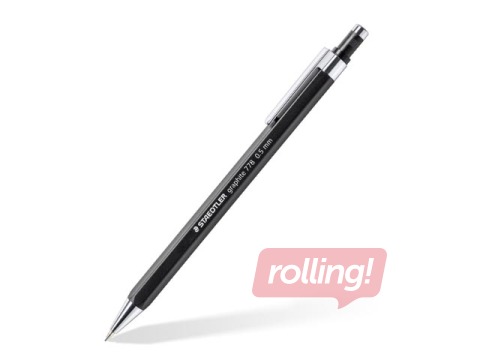 Mehaaniline pliiats Staedtler, 778, HB, kustutiga, must, 0.5mm