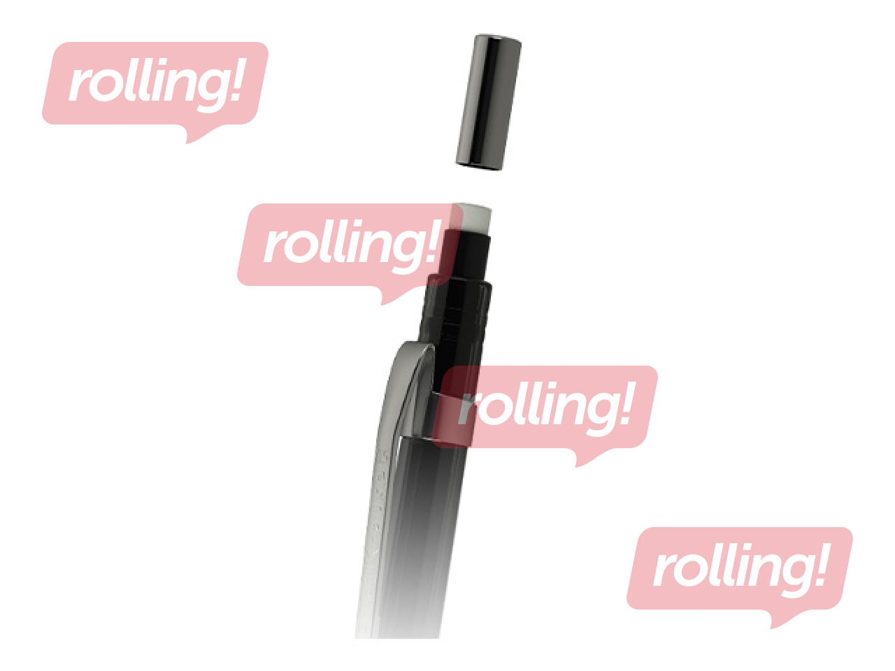 Mehaaniline pliiats ErichKrause Black Pointer, HB, kustutuskummiga, 0.5 mm