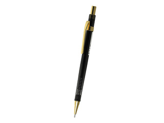 Механический карандаш ErichKrause Black Pointer Gold, HB, со стирательной резинкой, 0.5 мм
