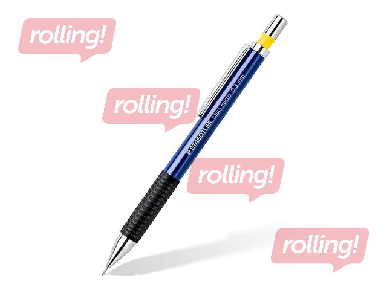 Mehaaniline pliiats Mars micro 775, B, kustutuskummiga, 0.3mm