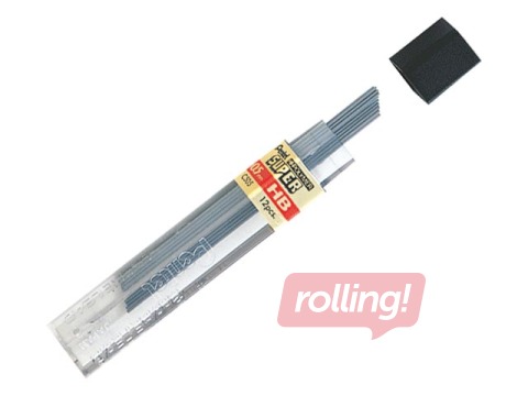 Mehaanilise pliiatsi süsid Pentel HI-POLYMER, HB, 0.5mm