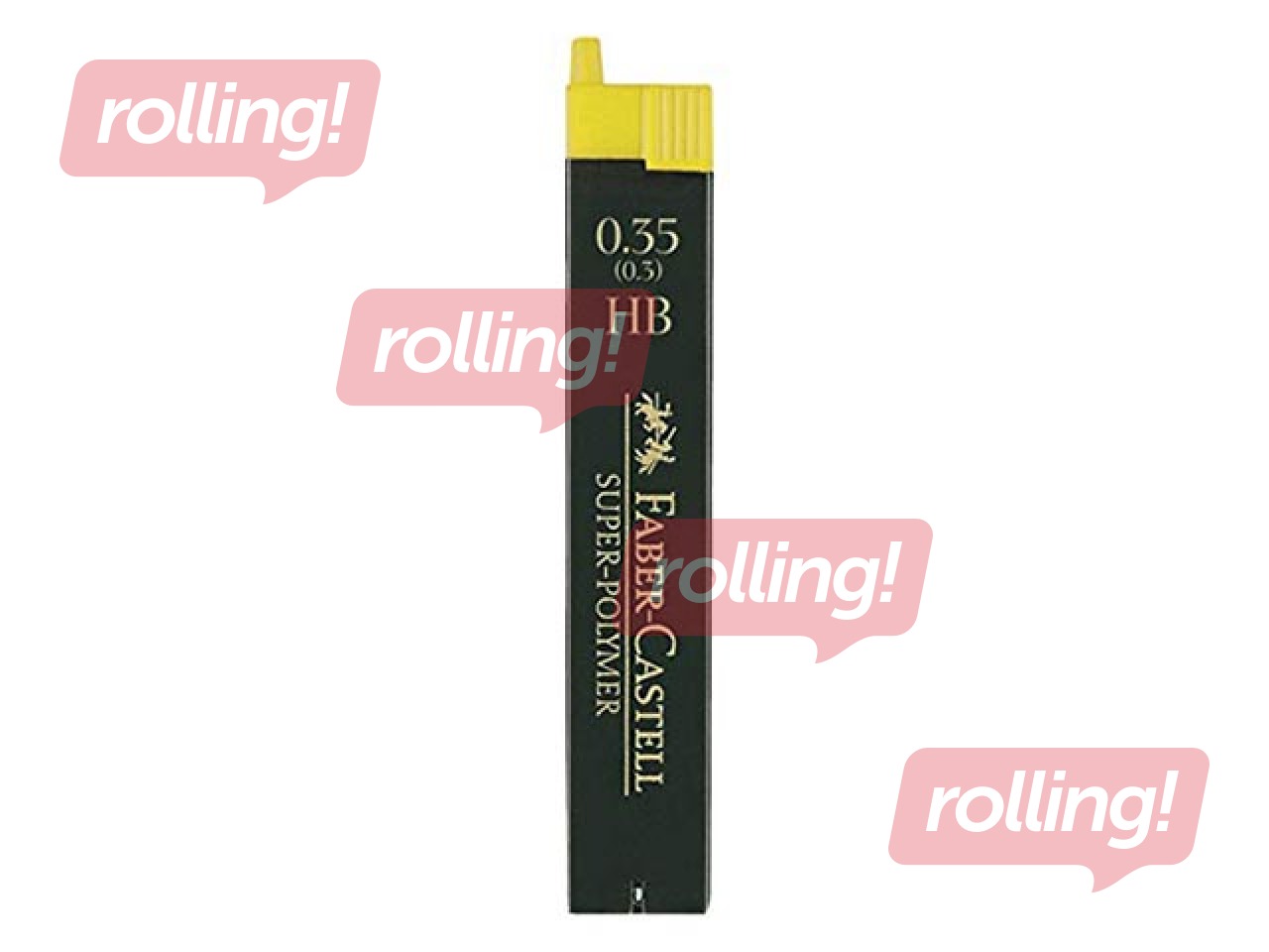 Mehaanilise pliiatsi süsid Super Polymer Faber - Castell, HB, 0.35mm
