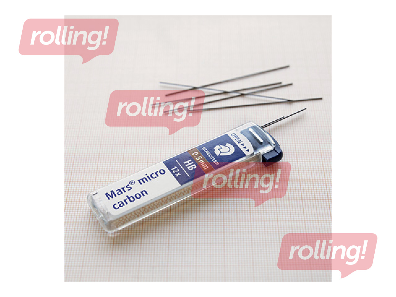 Grafīti mehāniskajam zīmulim Mars micro, 2B, 0.5mm