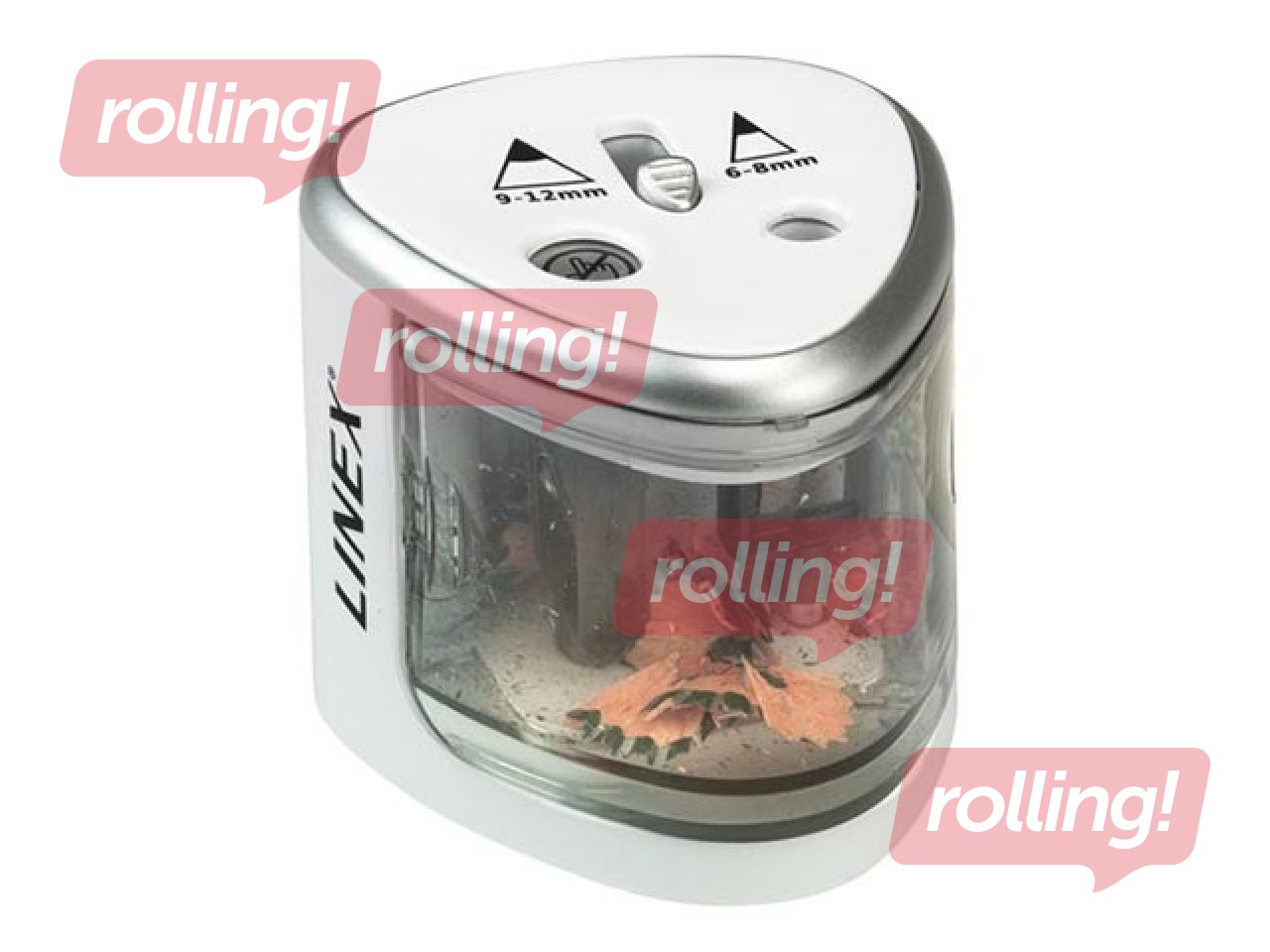 Pencil sharpener Linex, double hole, battery-operated