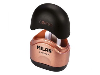 Pliiatsiteritaja konteineriga Milan Copper Capsule, erinevad värvid