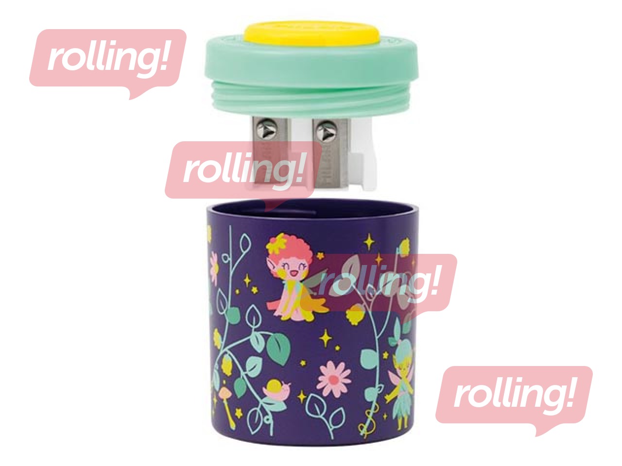Double pencil sharpener Milan Fairy Tale, with container