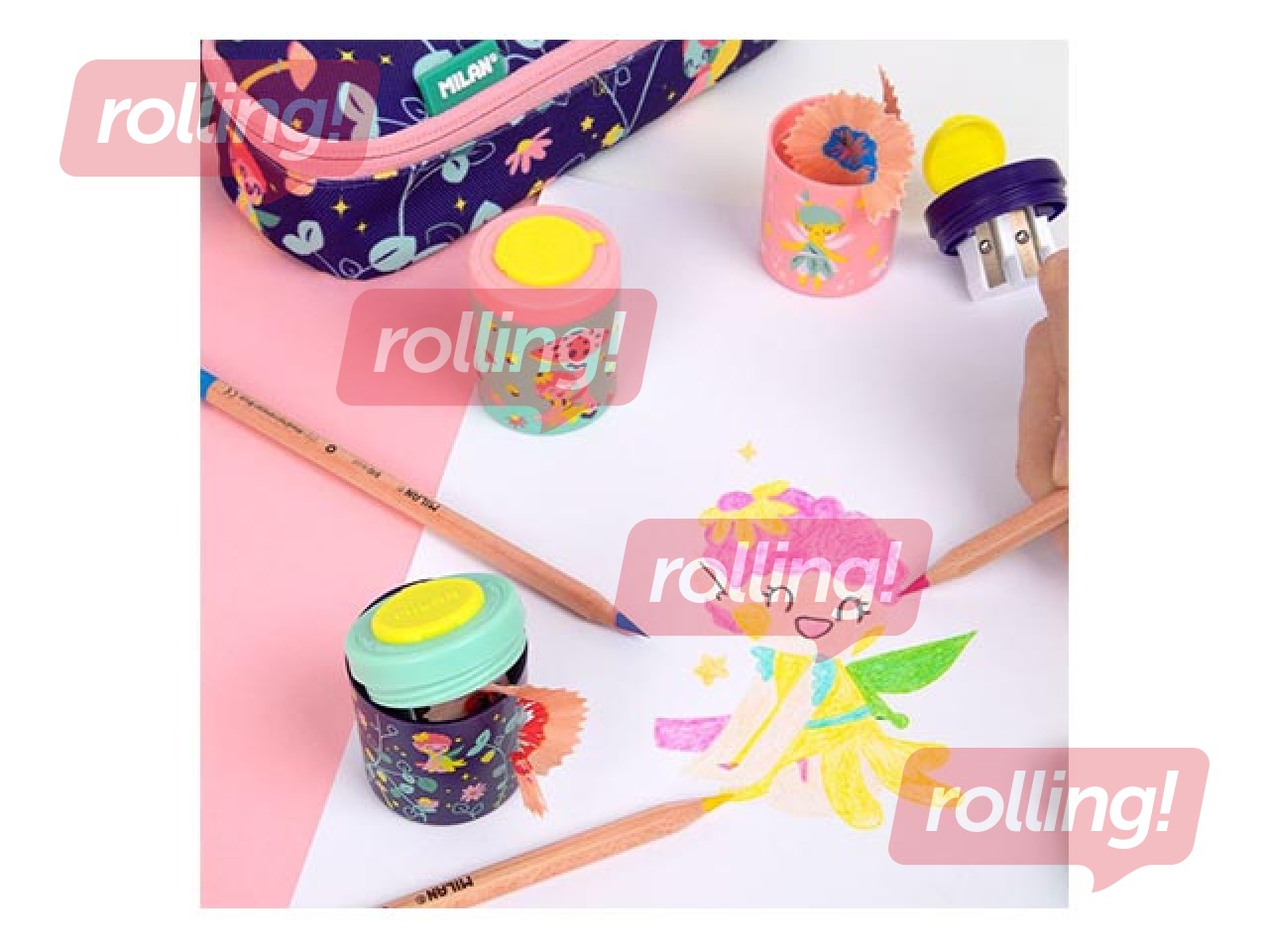 Kahe auguga pliiatsiteritaja Milan Fairy Tale, kogumistopsiga