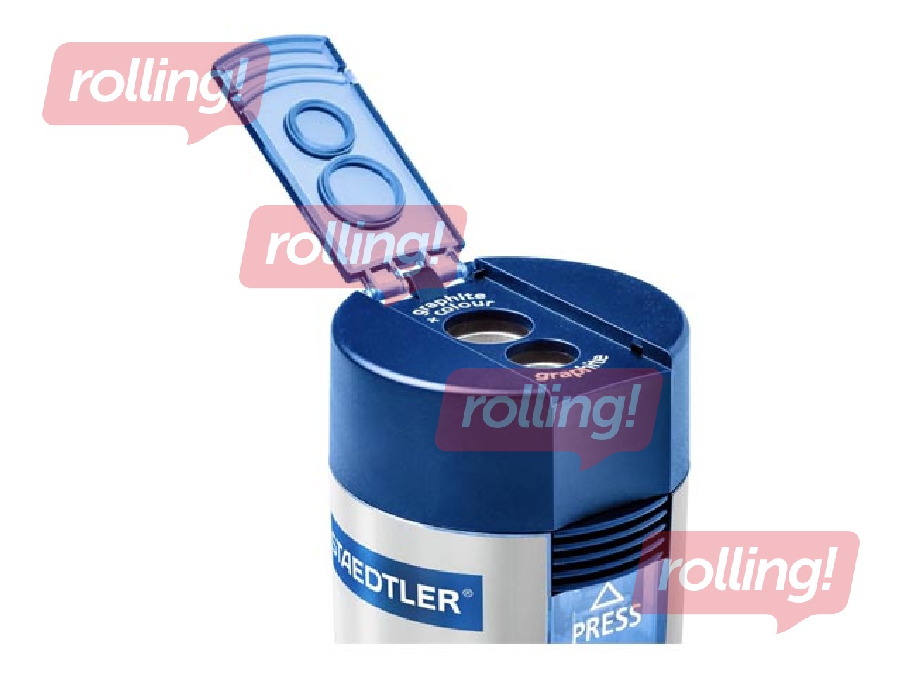 Zīmuļu asinātājs dubultais ar konteineru Staedtler 512